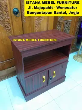 Almari Lemari Meja Rak Televisi Akuarium TV Aquarium Dispenser Kayu #4