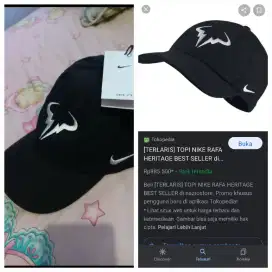 Topi Tennis Nike Rafa Black