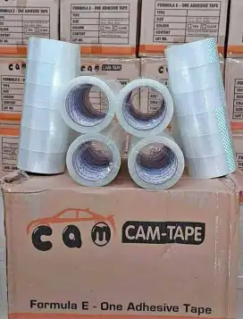 Lakban 2 Inch 90 Yard Cam Tape Sekotak Isi 72pcs