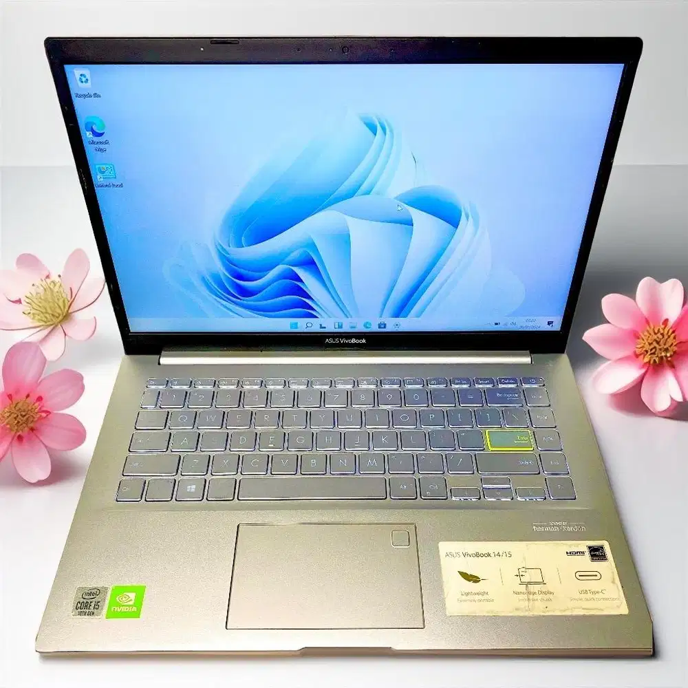 Laptop Asus K413FQ Core i5 Gen10 Nvidia MX SSD NVME Slim Bezelless