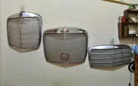 Set grill mobil mercedes sepeda seiko iklan radio antik jadul vintage