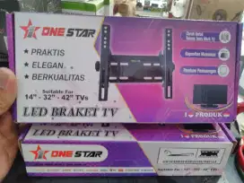 Besi Bracket TV LED Tebal Kuat ukuran 14 - 32 42 inch