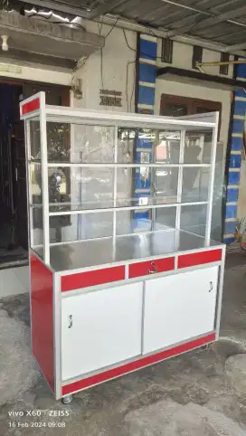 Promo Steling Kue, Lontong, gorengan DLL, 120*50*170 MURAH, COD