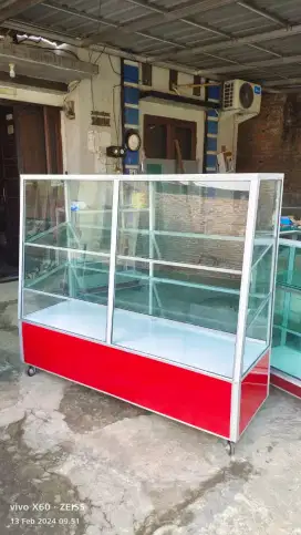 Promo Steling Kue, Donut, bakery DLL, 150*50*130 MURAH, COD