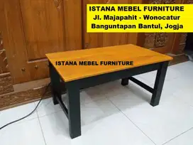 Meja Laptop Tulis Belajar Komputer Kost Pendek Lesehan Kayu Mahoni #BS