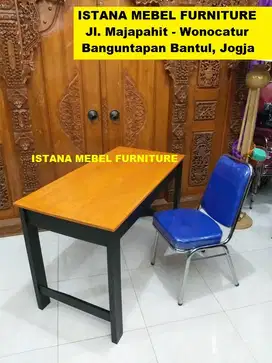 Paket Set Meja Kursi Busa Kerja Kantor Komputer Tulis Belajar Kost #BS