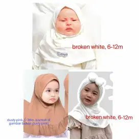 (Preloved) FREE ONGKIR - JILBAB HIJAB  BAYI ANAK PITA DAN RAMPEL (2pc)