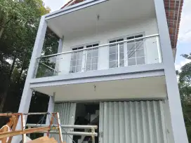 Menerima pemasangan relling stanlis kaca biasa