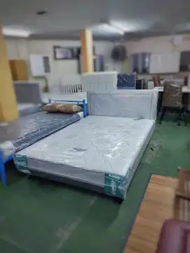 SET GUHDO Springbed + Headboard 140 - Tempat Tidur - Ranjang - Kasur