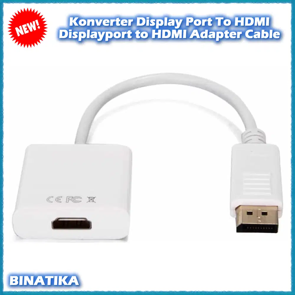 Adapter Konverter Display Port To HDMI / Displayport to HDMI Adapter