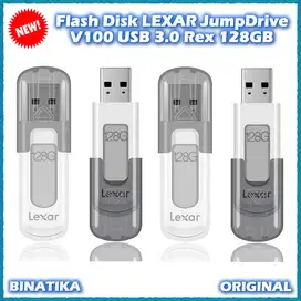 USB Flash Disk 128GB LEXAR JumpDrive V100 USB 3.0 Flashdisk Original