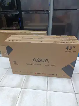 Led TV AQUA Androit 43 inch Barang Baru Garansi Resmi Pabrik Bisa COD