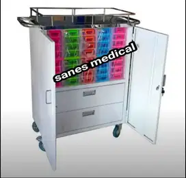 Troli Prokes Obat RS Emergensi Trolley Emergency Trolly Barang Dorong