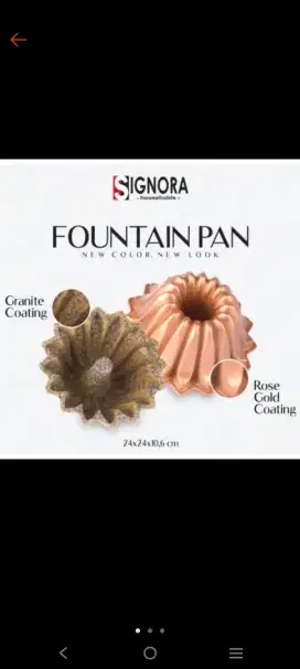 Jual loyang cake marmer, kondisi masih bagus & mulus, merek signora