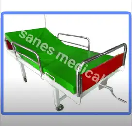 Bed Prokes UKS Manual 1 Crank Engkol Ranjang Pasien Klinik Rumah Sakit