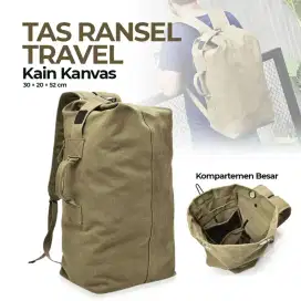 DING XIN CLAN tas ransel travel canvas