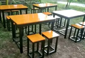 meja cafe idustrial  promo