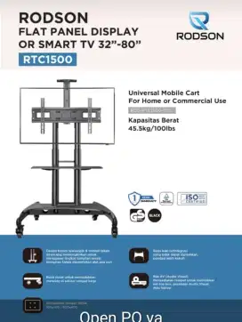 Breket/bracket TV led 60-75+pasang