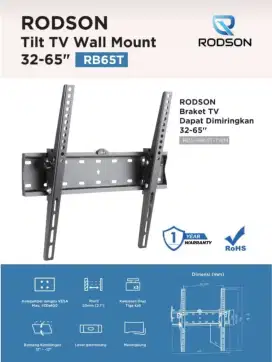 Bracket tv LED 60-75+ install