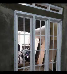 Kusen aluminium pintu jendela kaca murah anti rayap cocok utk rumah