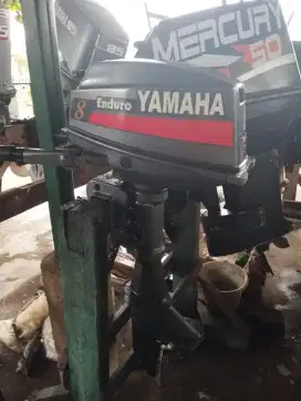 Mesin tempel yamaha 8pk as pendek