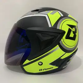 Helm JP 13 BXV Kuning Doff SNI Kaca Iridium - #IRone