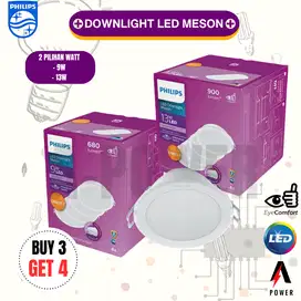 Philips - LED Downlight Meson Multipack 13W (Putih) [3+1]