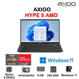 LAPTOP AXIOO HYPE 5 AMD | Ryzen 5 5500U 8GB 256GB Windows 11 Pro