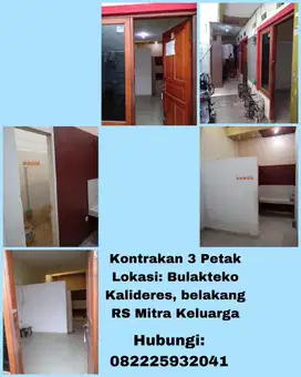 Kontrakan 3 pintu kosongan kalideres