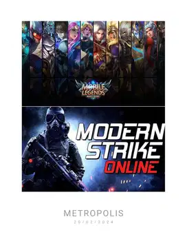 Games MLBB dan Modern strike online