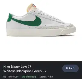 Nike Blazer Low Whitesailblackpine Green