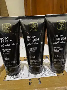 RK Glow Body Serum Whitening warna hitam