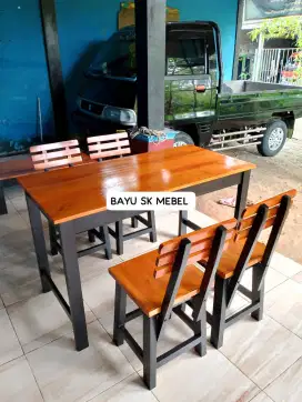 Set meja kursi cafe kedai warmindo dll