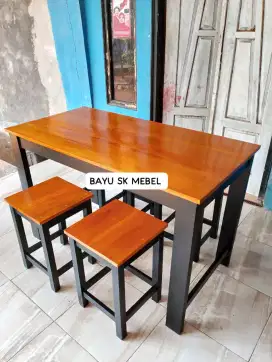 Set meja kursi cafe kedai warmindo dll