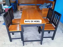 Set meja kursi makan minimalis