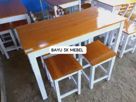 Set meja kursi cafe kedai warung kopi dll