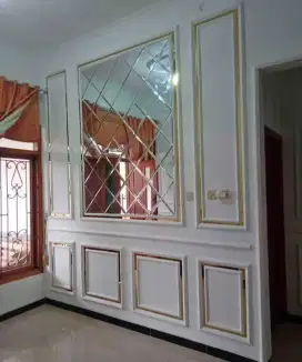 Wall molding, plafon gypsum dan pvc, cat dan kanopi