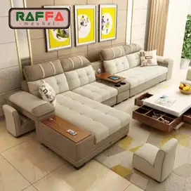 Sofa L ruang tamu minimalis - Sofa set ruang tamu - Sofa model terbaru