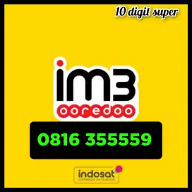 Nomor cantik IM3 INDOSAT pra bayar 10 digit