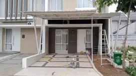 Kanopi baja ringan+ cat dan atap