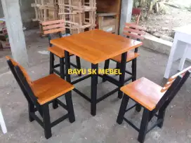 Set meja kursi cafe kedai warung kopi resto dll