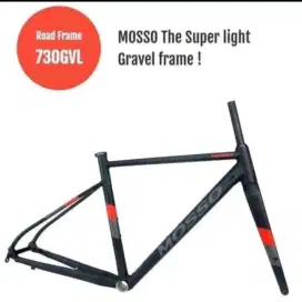 Frame / frameset sepeda Road Gravel Mosso 730GVL Aloy super ringan