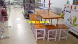 Set meja kursi cafe kedai warung kopi resto dll