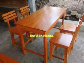 Set meja kursi cafe kedai warmindo dll