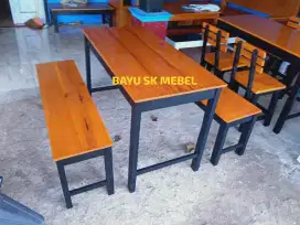 Set meja kursi cafe kedai warmindo dll