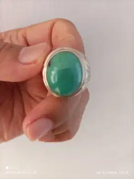 Bacan Palamea dim 22x18x10 ring perak uk 19