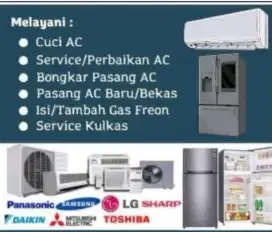 SERVICE AC DLL..BERGARANSI