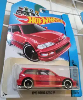 Hotwheels Langka : 1990 Honda Civic EF ( Nova 3 pintu warna merah )