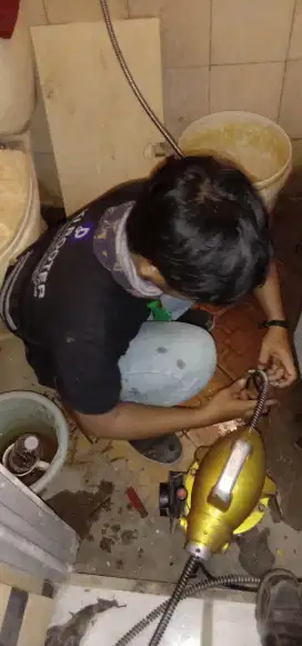 Perbaikan pembuangan mesin cuci mampet Tampa bongkar (BERGARANSI)