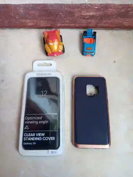 Case Samsung S9 Clear View Standing Cover dan VRS Samsung S9